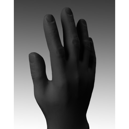 Nitrilové rukavice, čierne, 100ks