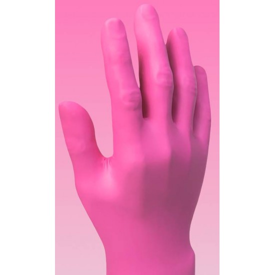 Nitrilové rukavice, pink, 200ks