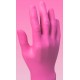 Nitrilové rukavice, pink, 200ks